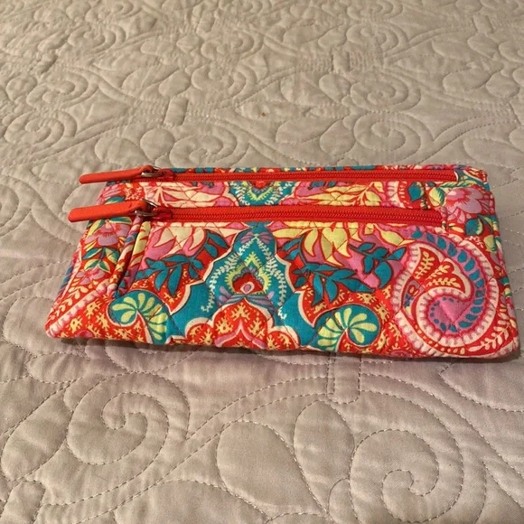 Paisley in Paradise wallet with shoulder strap by Vera Bradley. Like new! - Picture 3 of 7